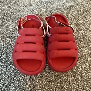 UGG Kids Red Sandals